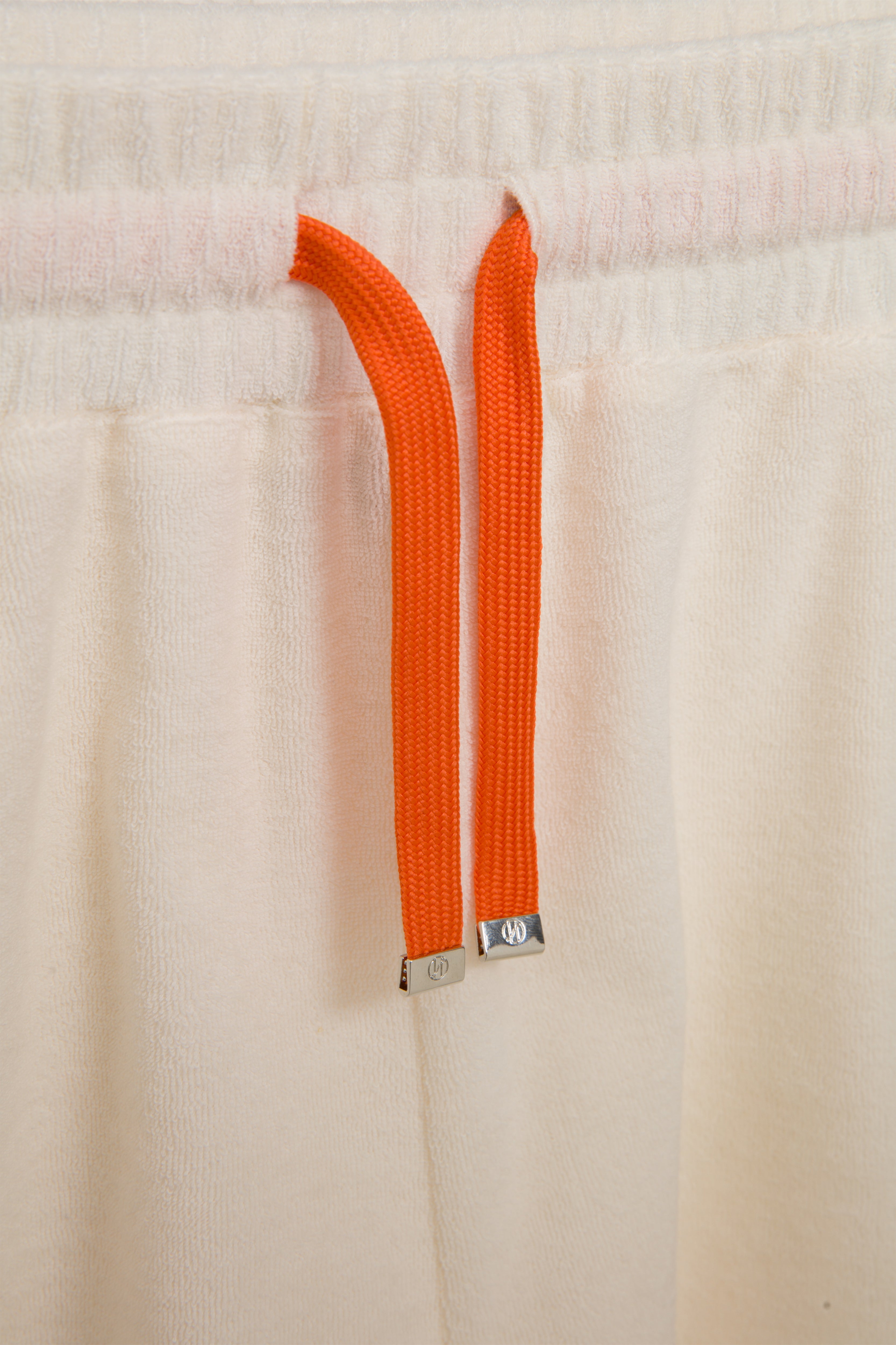 Colette Towel Orange Piping Shorts Set Beige